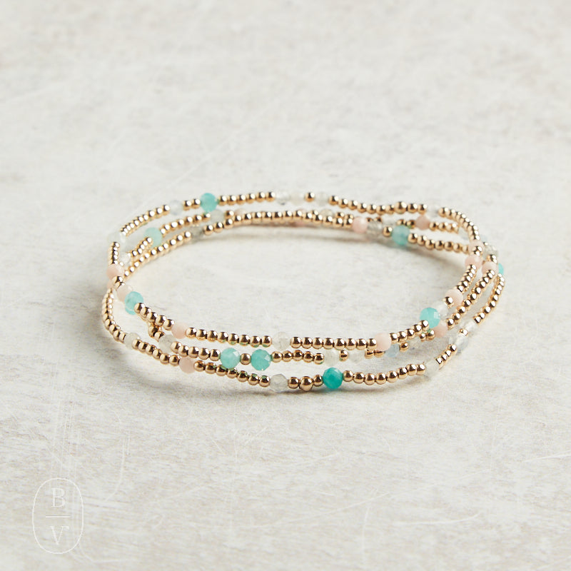 eNewton Design EXTENDS HOPE UNWRITTEN GEMSTONE BRACELET 7.25" Hot Mess SS25