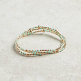 eNewton Design HOPE JOY GOLD PATTERN BEAD BRACELET Mint 2mm
