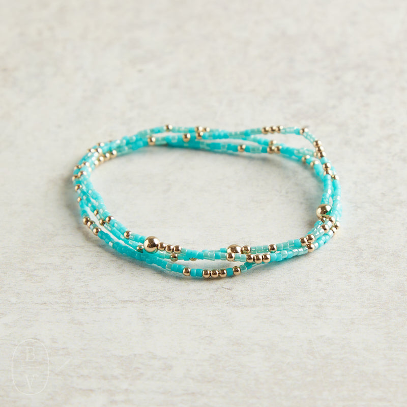 eNewton Design HOPE UNWRITTEN BRACELET SPRING 2024 Turq it Girl