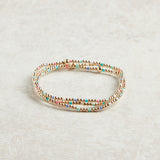 eNewton Design EGIRL HOPE SINCERITY PATTERN BRACELET SPRING 5.5" Hot Mess SS25
