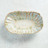 Etta B Pottery CRIMPED SIDE DISH Botanical