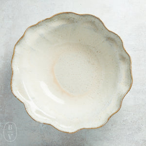 Etta B Pottery EXTRA LARGE BOWL Chantilly Cream 18