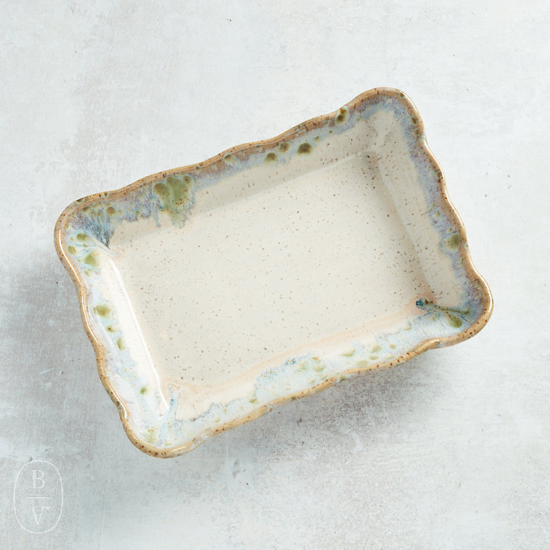 Etta B Pottery WAVED RECTANGLE BAKER