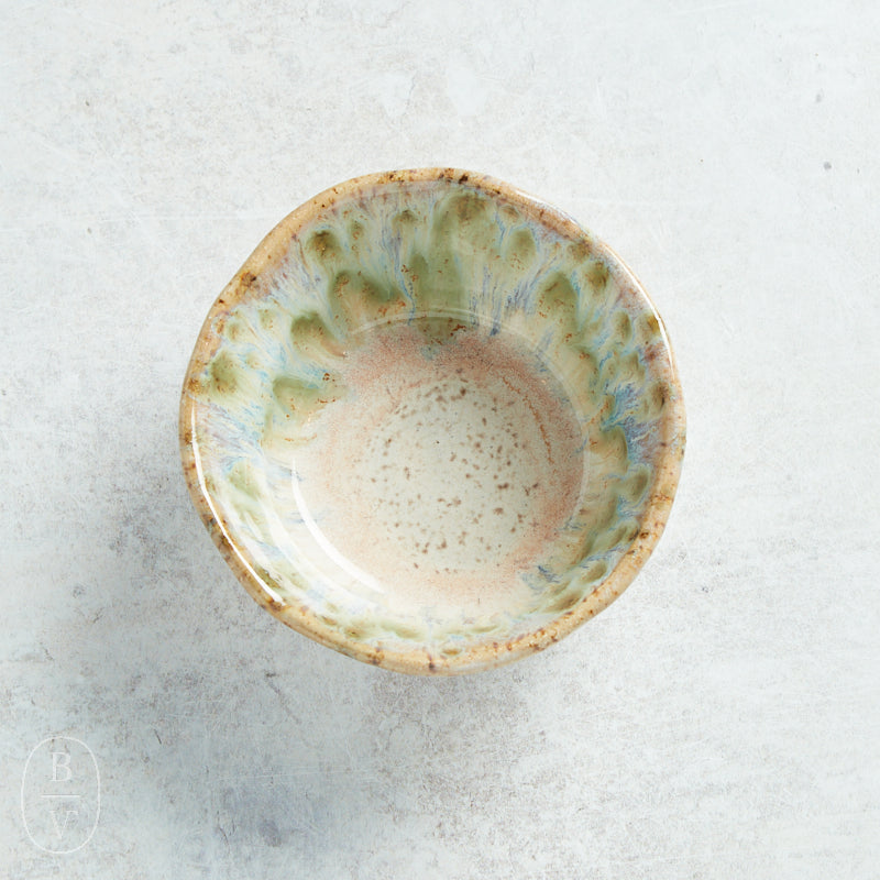 Etta B Pottery SMALL SALSA Botanical