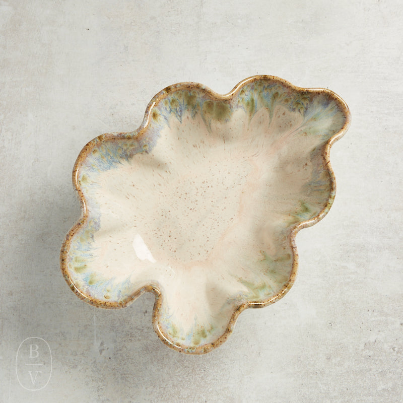 Etta B Pottery ACCENT SERVING BOWL Botanical