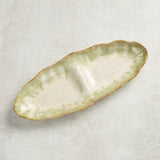 Etta B Pottery DIVIDED TRAY Matcha Latte