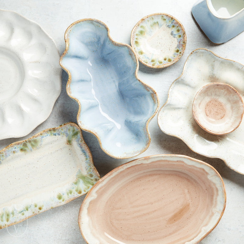 Etta B Pottery HANDCRAFTED EGG PLATTER