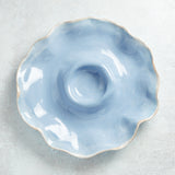 Etta B Pottery CRUDITES SERVER DISH Wisteria
