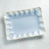 Etta B Pottery FLUTTERED RECTANGLE TRAY Wisteria