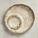 Etta B Pottery FRUIT AND DIP PLATTER Botanical