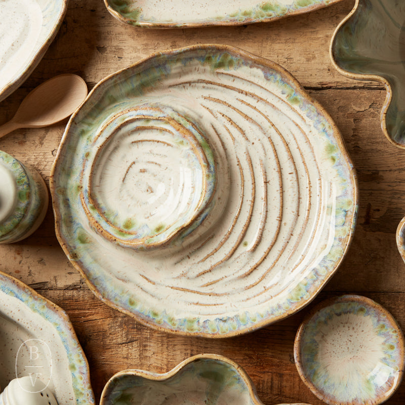 Etta B Pottery FRUIT AND DIP PLATTER