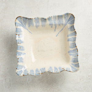 Etta B Pottery MEDIUM SQUARE BOWL Blue Willow