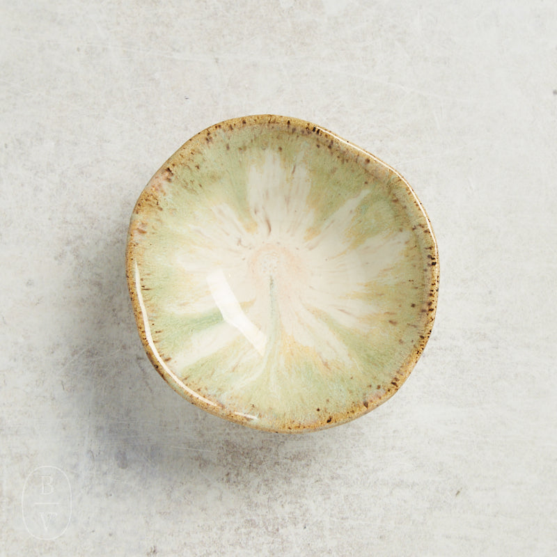 Etta B Pottery SAUCE DISH Matcha Latte