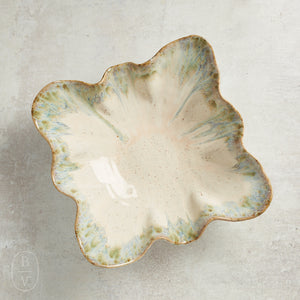 Etta B Pottery SQUARE POINT BOWL Botanical