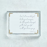 Eva Belle ACRYLIC SIMPLE SMALL Joshua 1:9 6x8