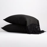 Bella Notte Linens LINEN PILLOWCASE WITH COTTON LACE TRIM Corvino