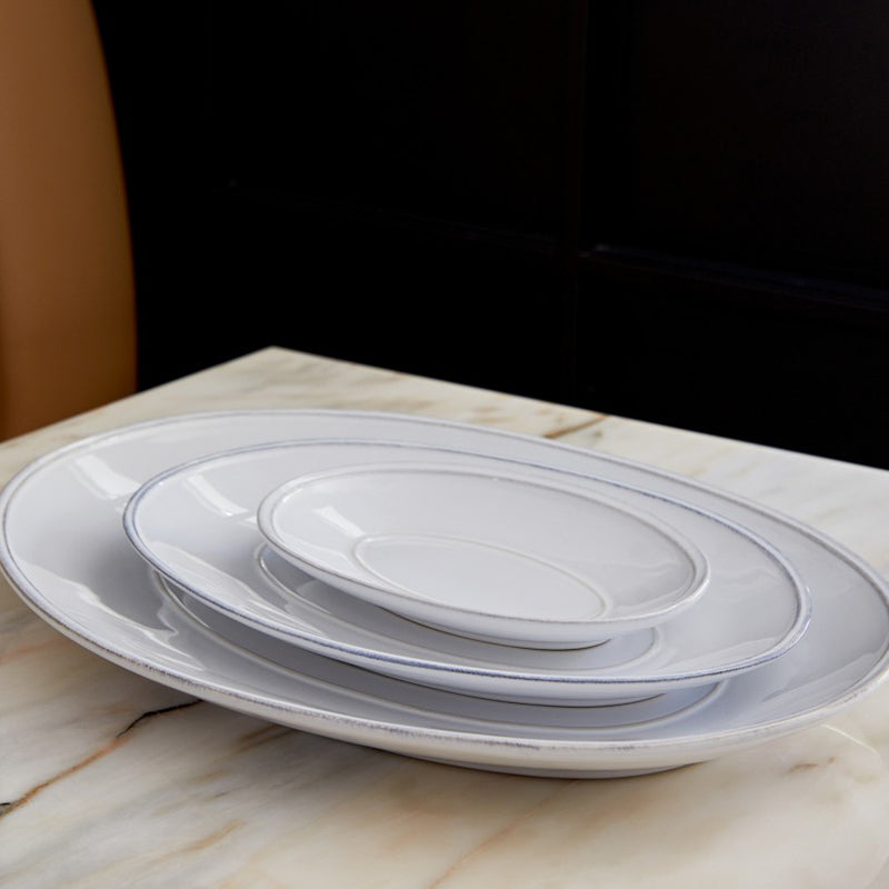 Casafina by Costa Nova FRISO OVAL PLATTER White