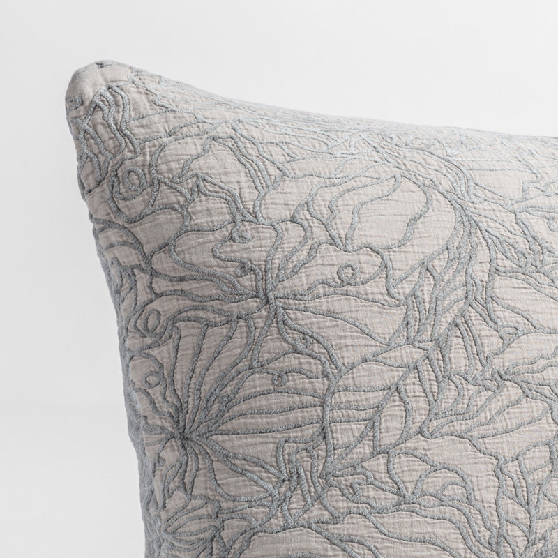 Bella Notte Linens GEORGIA SHAM Fog