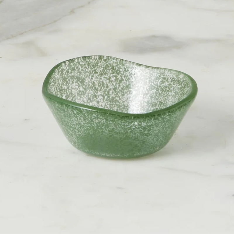 Europe 2 You GLASS DIPPING BOWL Spruce Green