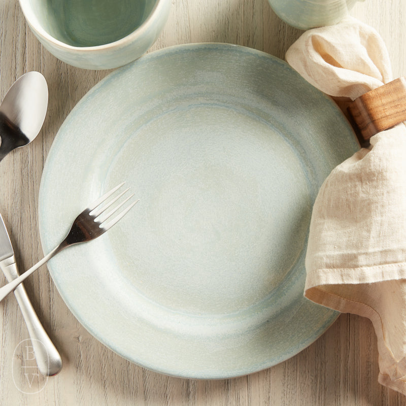 Good Earth Pottery DINNER PLATE Aqua