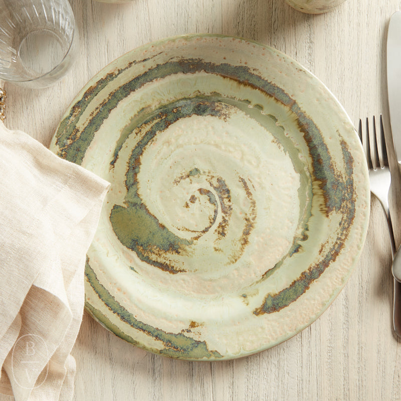 Good Earth Pottery DINNER PLATE Celery