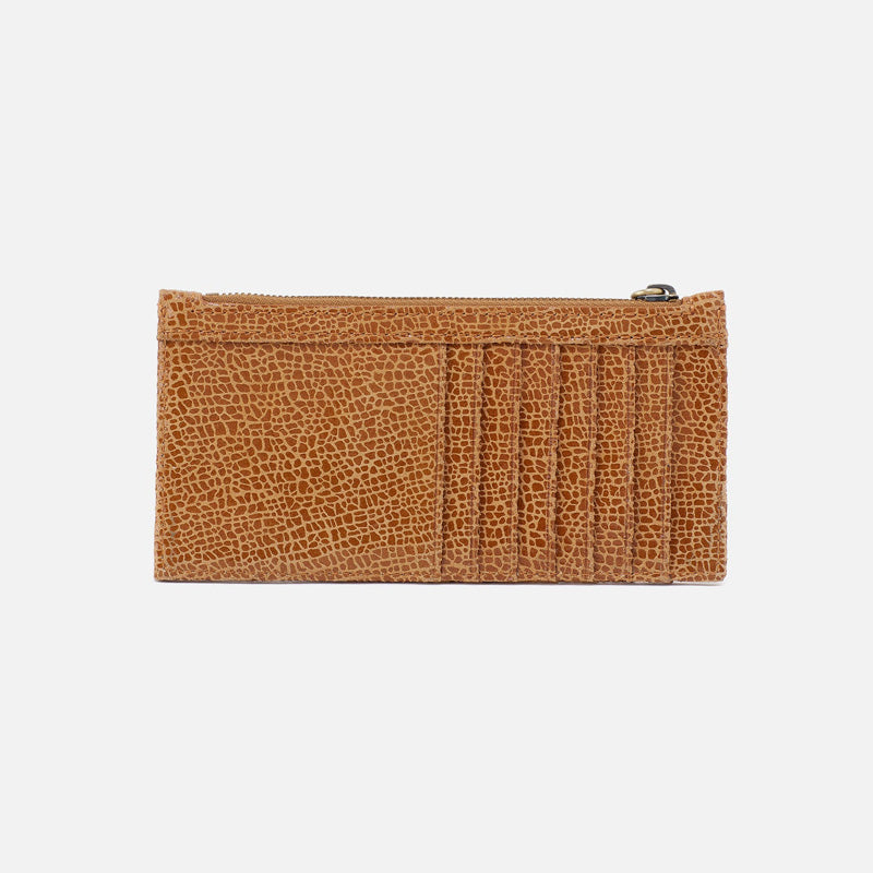 Hobo CARTE CARD CASE - SPRING 24 Cedar Crackle Printed Leather
