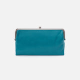 Hobo LAUREN CLUTCH WALLET - SPRING 24 Biscayne Blue Polished Leather