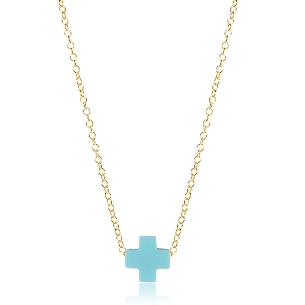 eNewton Design SIGNATURE CROSS NECKLACE