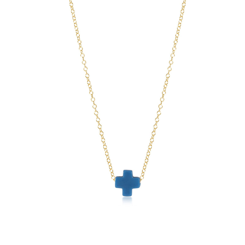 eNewton Design SIGNATURE CROSS NECKLACE