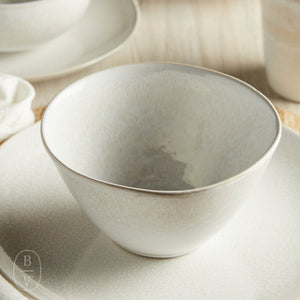 Carmel Ceramica LILY VALLEY SOUP CEREAL BOWL White