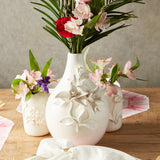 K and K Interiors CERAMIC HANDCRAFTED LILY BOTTLE NECK VASE