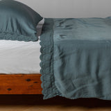 Bella Notte Linens MADERA LUXE FLAT SHEET WITH DONELLA LACE