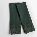 Bella Notte Linens MADERA LUXE PILLOWCASE WITH DONELLA LACE Juniper