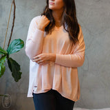 Mersea CATALINA V NECK SWEATER Sorbet Pink One Size