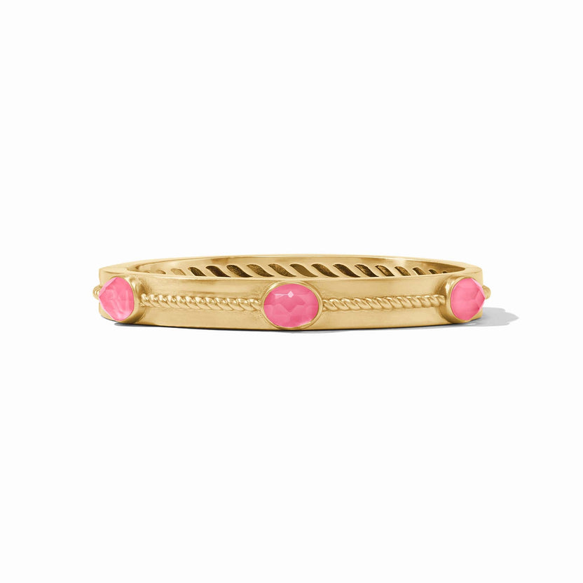 Julie Vos NASSAU STONE HINGE BANGLE BRACELET
