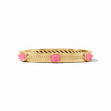 Julie Vos NASSAU STONE HINGE BANGLE BRACELET
