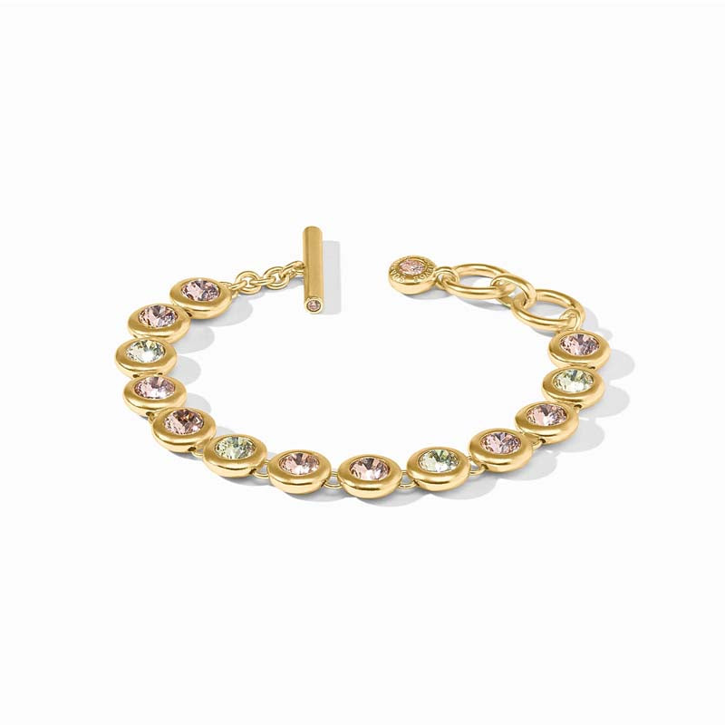 Julie Vos RAINBOW TENNIS BRACELET Champagne Radiance OS