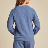 Barefoot Dreams MALIBU COLLECTION SLUB DOUBLE KNIT PULLOVER