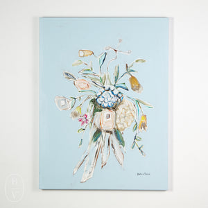 Sarah Robertson BOUQUET ON BLUE