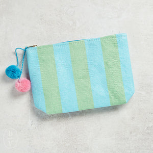 Shiraleah MIRAGE ZIP POUCH Aqua