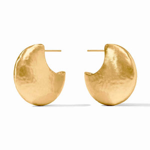 Julie Vos SOLARA HOOP EARRINGS Gold Medium