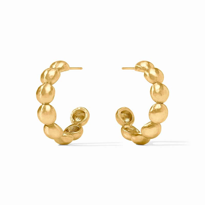Julie Vos SOLARA NOVA HOOP EARRINGS EARRINGS Gold Medium