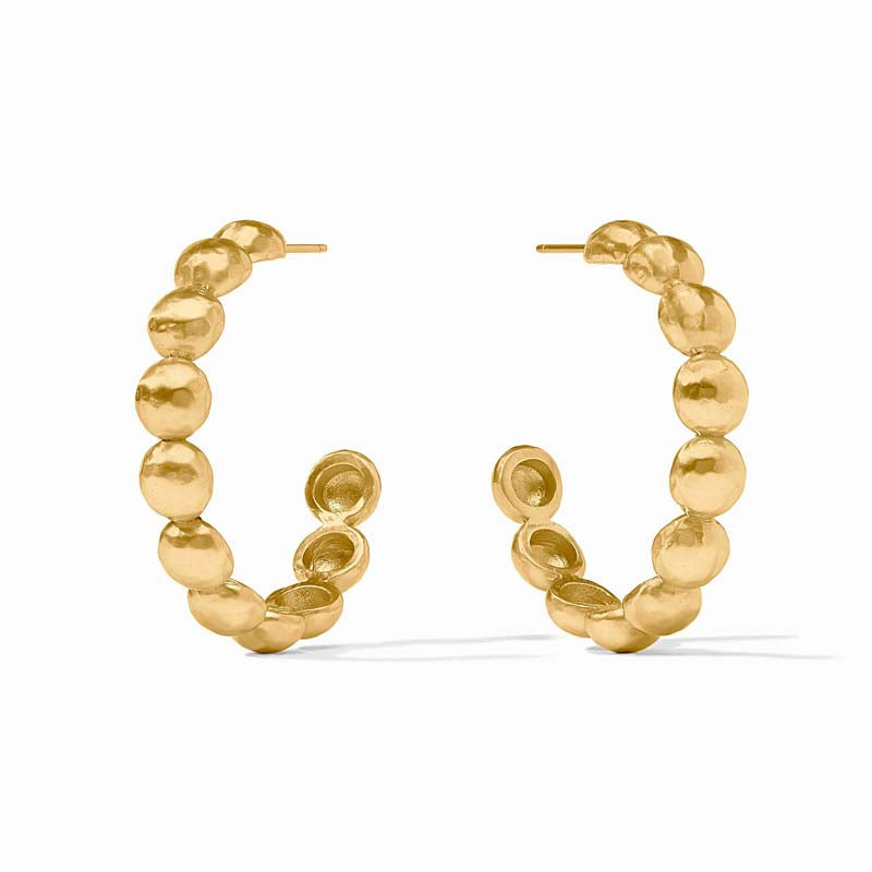 Julie Vos SOLARA NOVA HOOP EARRINGS EARRINGS Gold Large