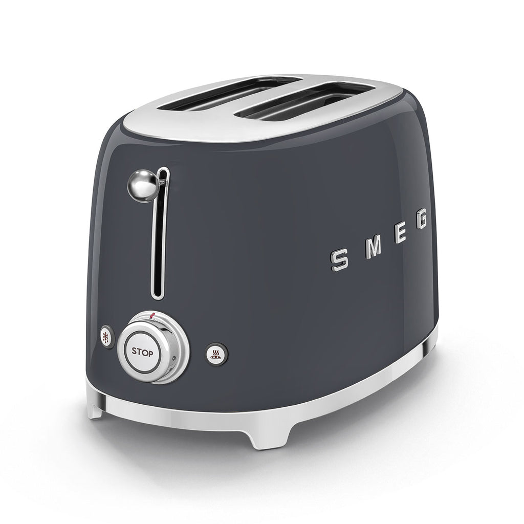 SMEG TWO SLICE TOASTER Slate Grey