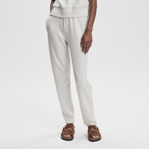 Varley THE SLIM ZIP HEM PANT 29.5 Ivory Marl