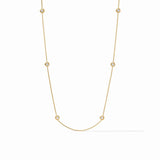 Julie Vos TRIBECA STATION NECKLACE Gold OS Cubic Zirconia