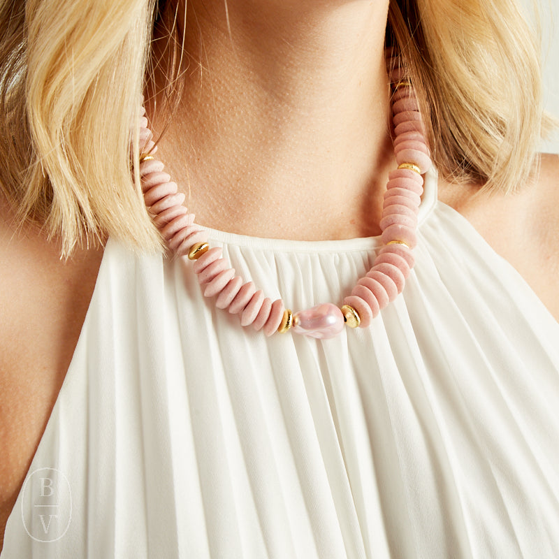Virtue BAROQUE SHELL PEARL HEISHI NECKLACE