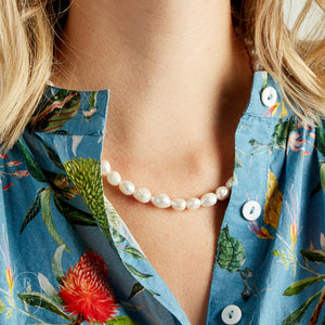 Virtue SMALL PEARL SWIVEL CLASP NECKLACE