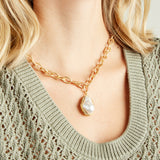 Virtue GOLD PEARL NUGGET CABLE CHAIN NECKLACE