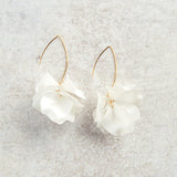 Virtue HYACINTH TIERED MARQUIS HOOK EARRINGS White